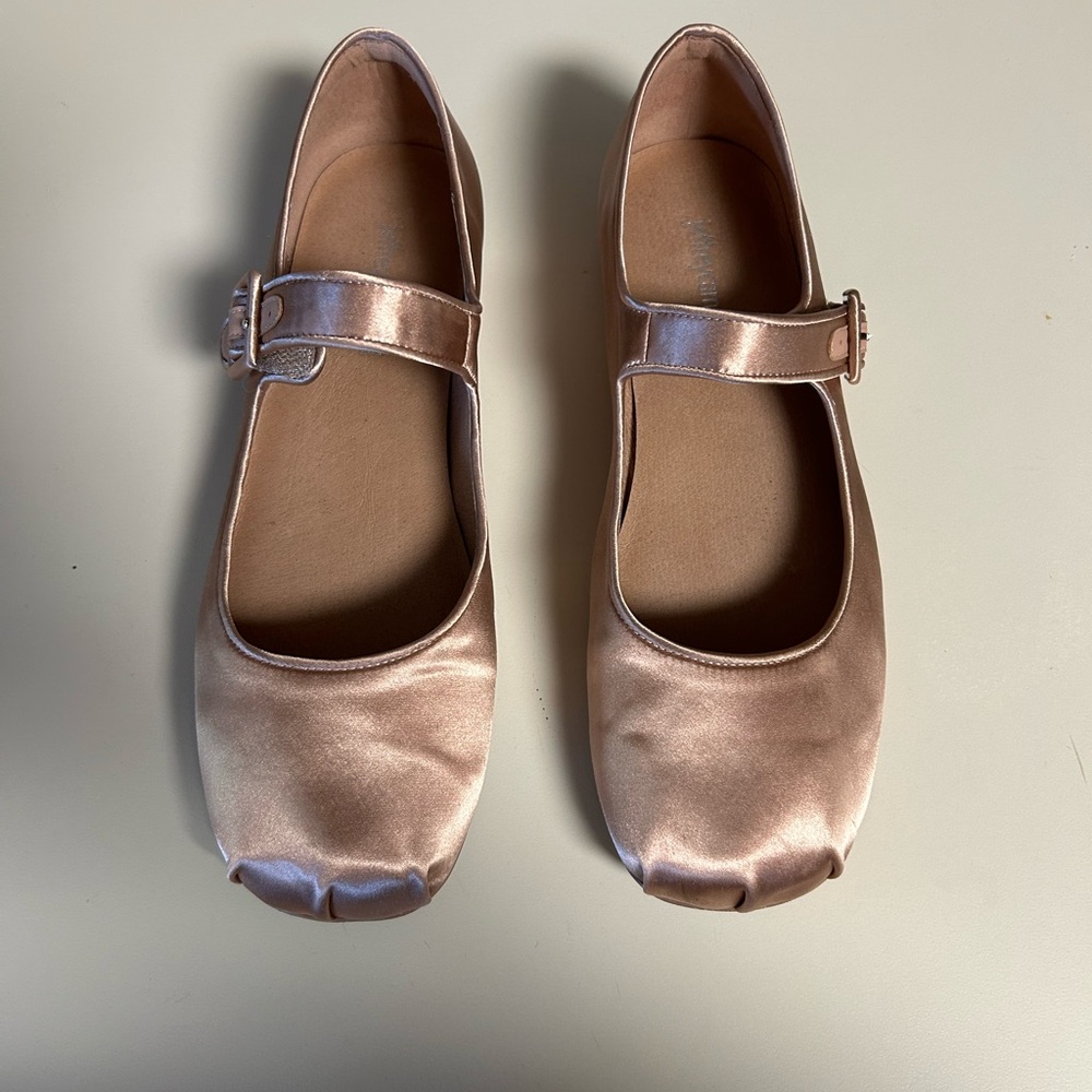 Jeffrey Campbell Rose Gold Flats